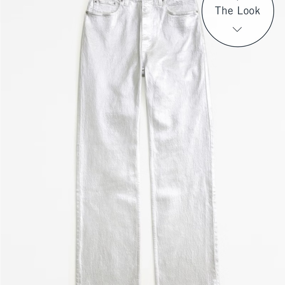 Abercrombie & Fitch Silver 90's straight pants - Picture 3 of 6